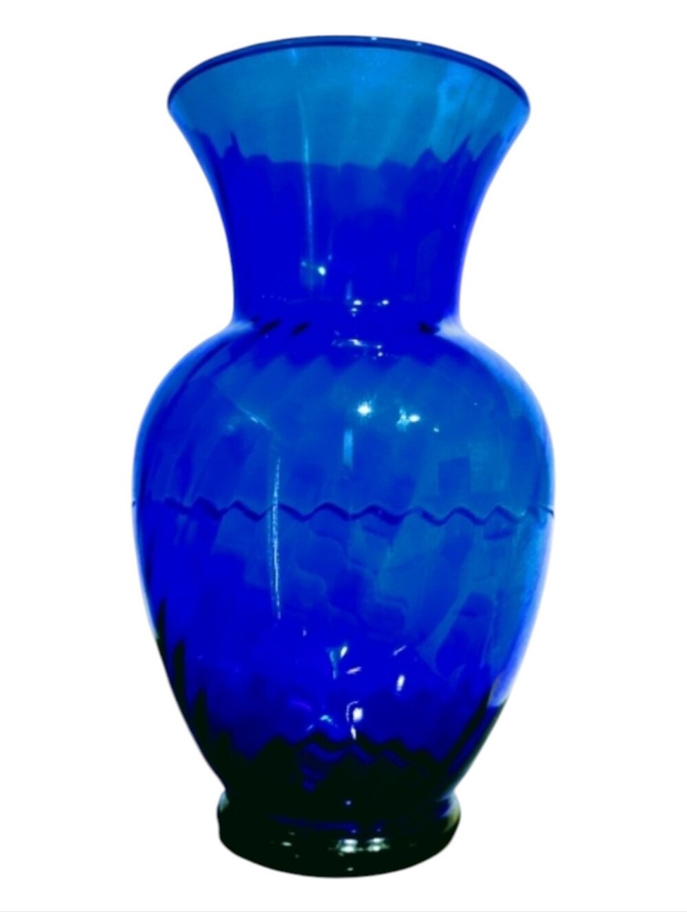 Deep Blue Glass Vase